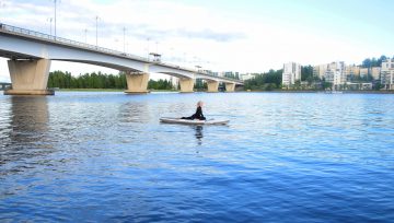 SUP-lautailua Jyväsjärvellä
